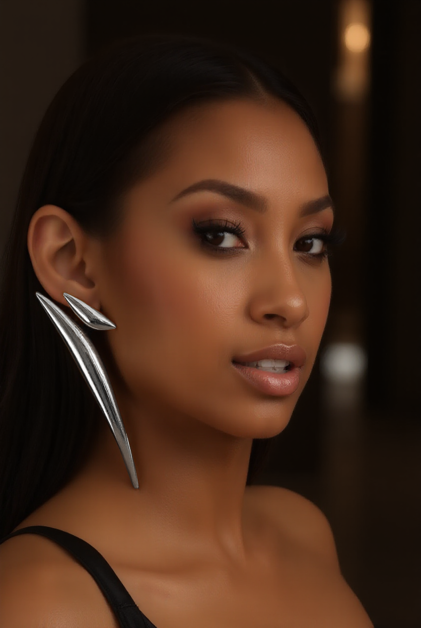 Untamed Silver Glamour Earrings