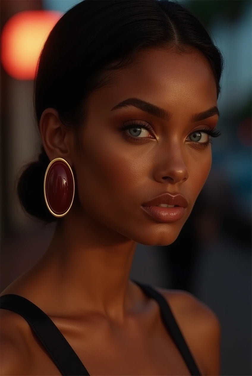 Stellar Red Earrings